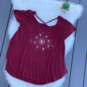 American Eagle sun & moon graphic tee